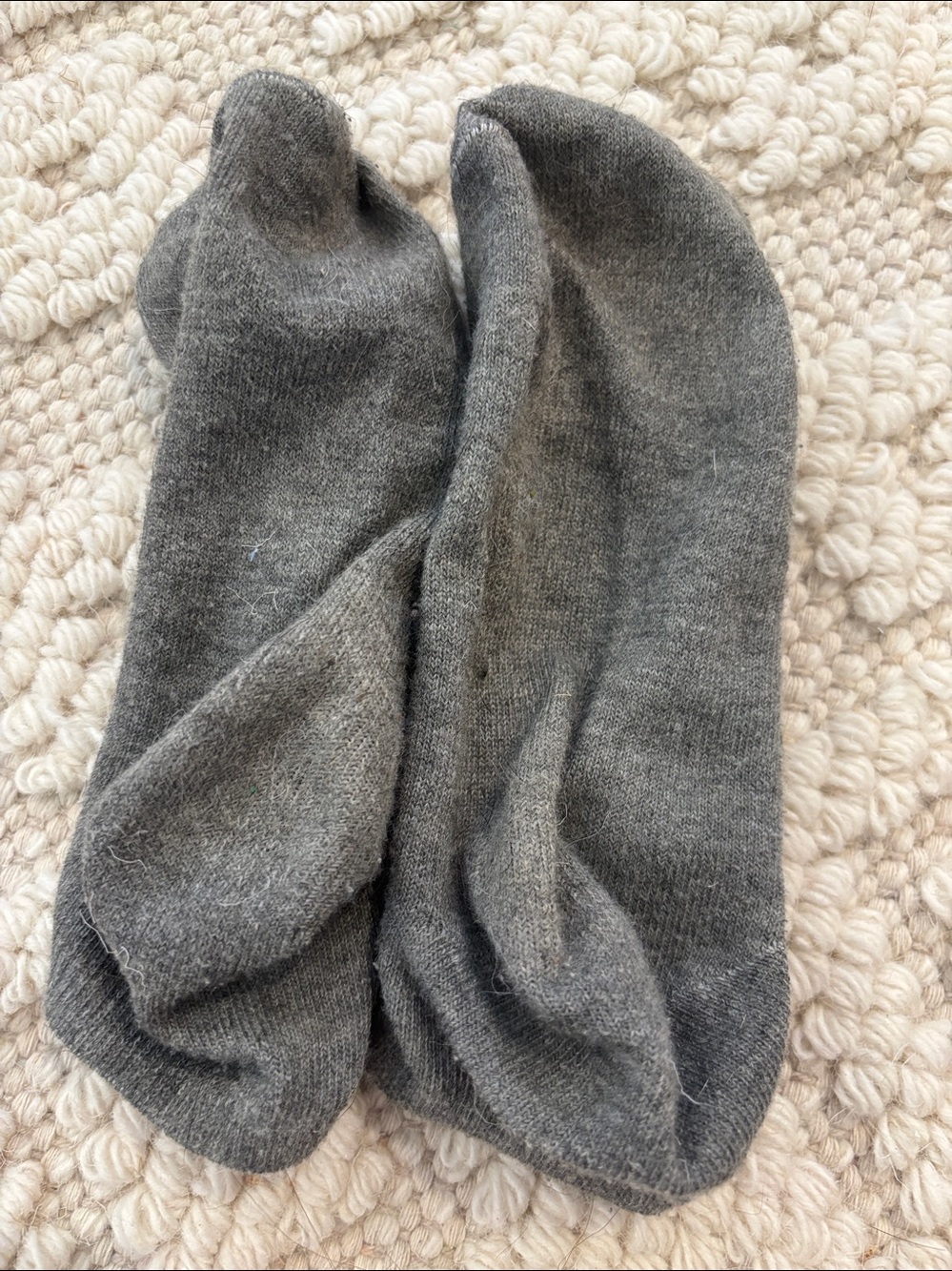 Women’s Well Worn Dark Grey Low-Cut Cotton Socks